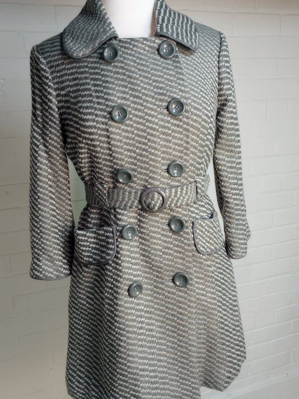 Tulle Anthropolgy Double-Breasted Coat